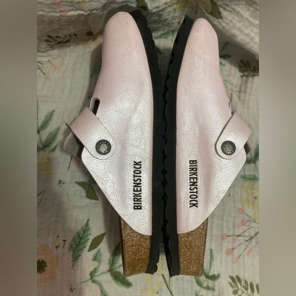 Birkenstock Boston Pearl Pink Clogs Narrow Women’s Size EU 38 US 7/7.5 - Picture 6 of 7
